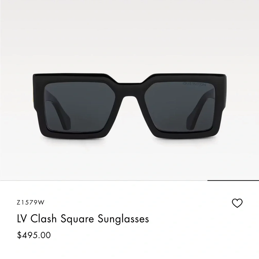 Louis Vuitton Black Square Sunglasses Bold Design - Picture 4 of 10